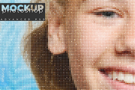 CreativeMarket - Round diamond painting mockup 4570344