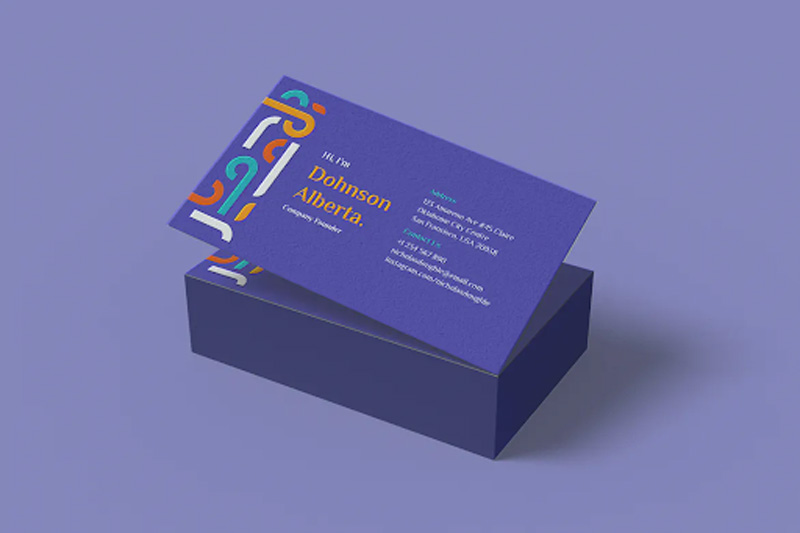 Stacked Business Card Mockup MRTVZ6N