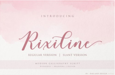 Rixiline Script Font