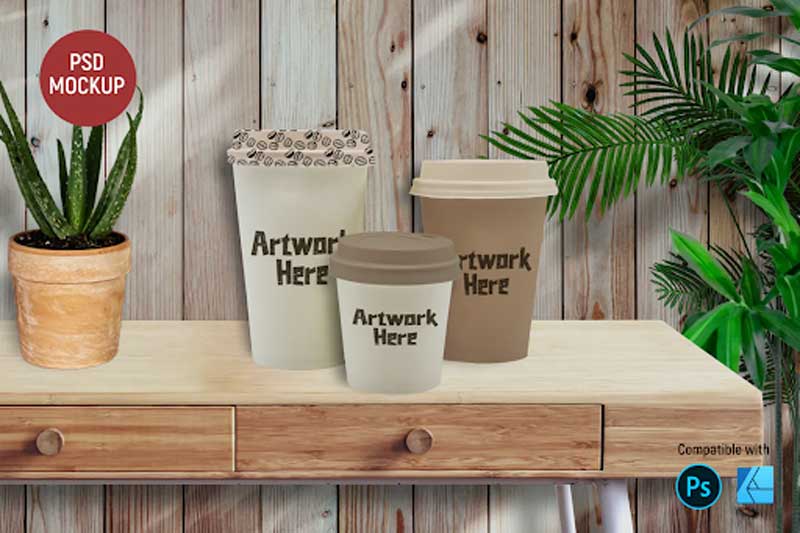 Coffee Cup Mockup VXTR6GE