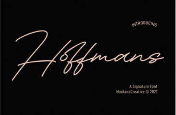 Hoffmans Signature Font