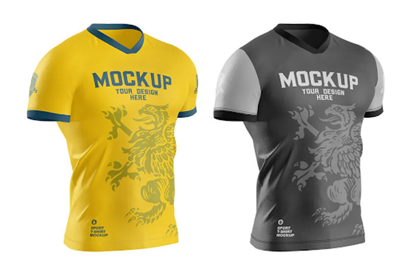 Men’s Sports T-shirt Mockup 3YXGHQP
