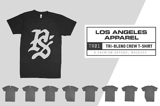 CreativeMarket - Los Angeles Apparel TR01 Triblend T 6182496