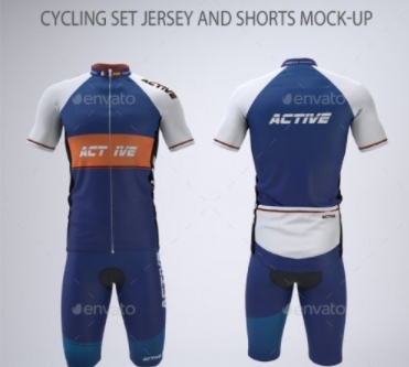 GraphicRiver - Cycling Set Jersey and Shorts Mock-up 28972672