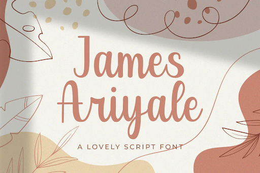 James Ariyale - Handwritten Font CHZE6R9