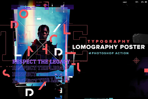 CreativeMarket - Lomography Typography PS Action 6357815