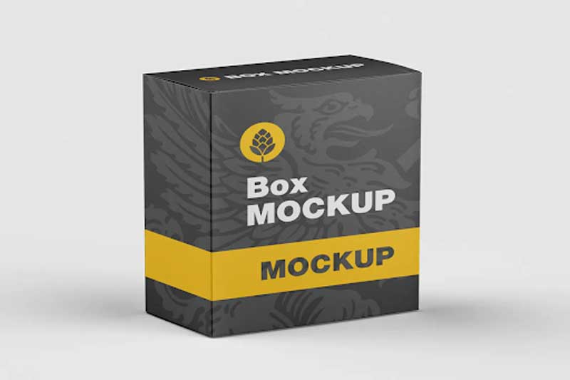 Luxury Cardboard Box Mockup SRVXSQ7