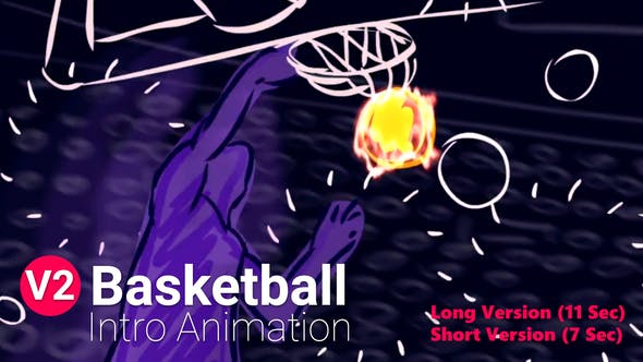 Videohive Basketball Intro Animation 8888093