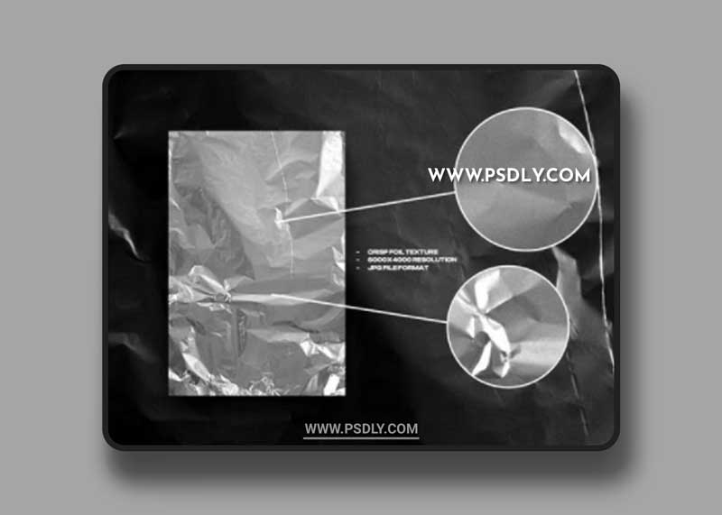 Realistic Super Crisp Foil Textures [Silver/Black]