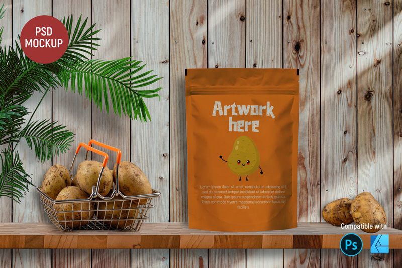 Snack Packaging Mockup 5872ACZ