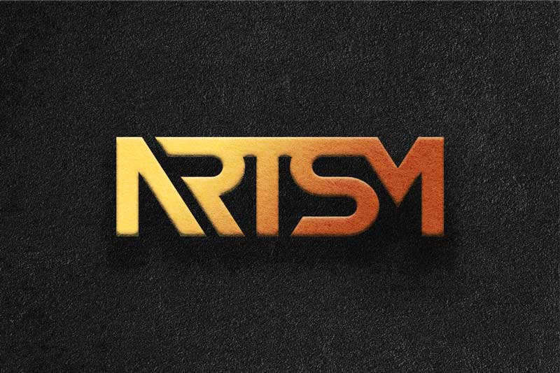 3d Wall Luxury Bold Logo Mock Up 7C5N6GP