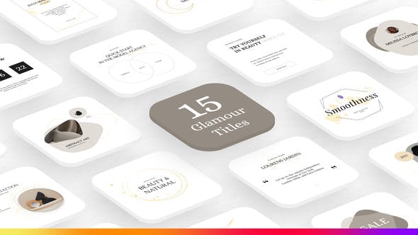 Videohive 15 Glamour Gold Titles 33745259