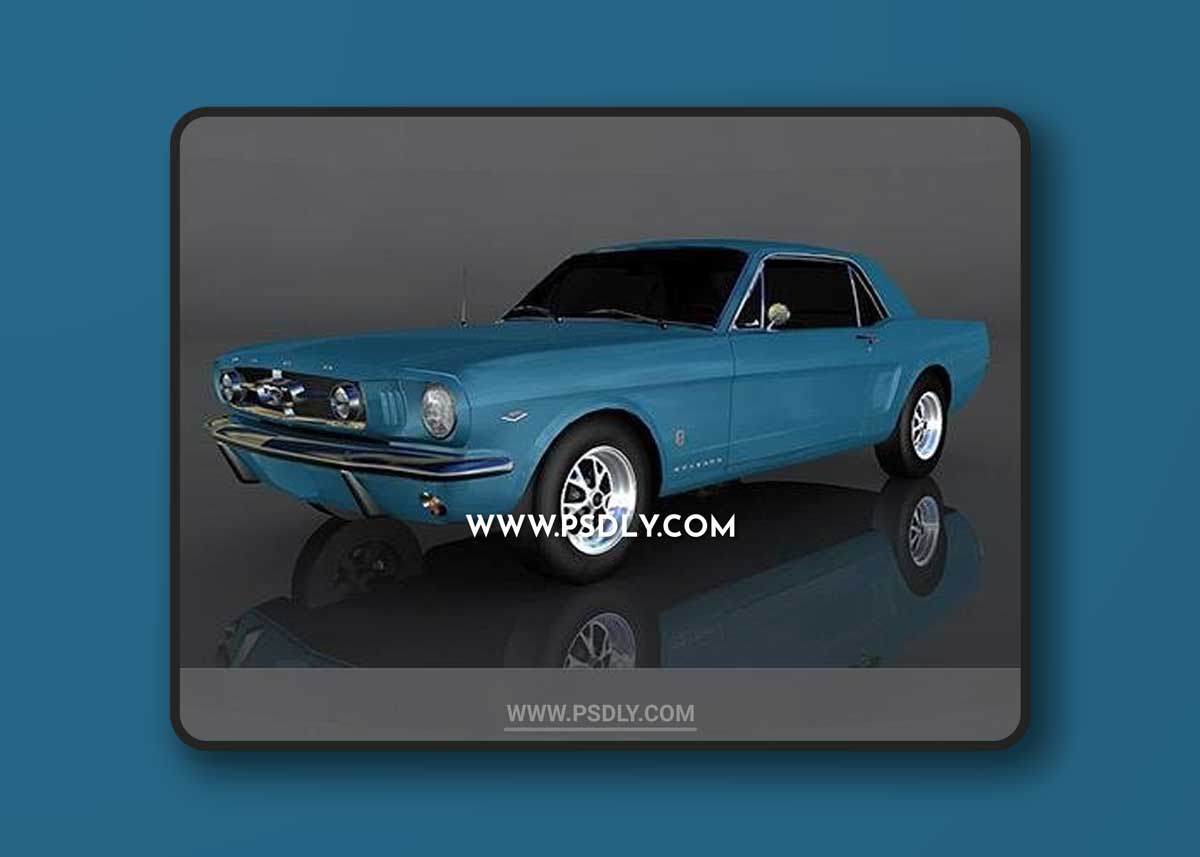 1965 Ford Mustang 3D Model o93561