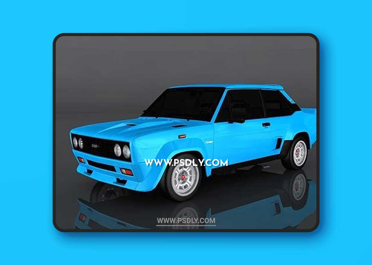 1980 FIAT 131 Abarth 3D Model o93253