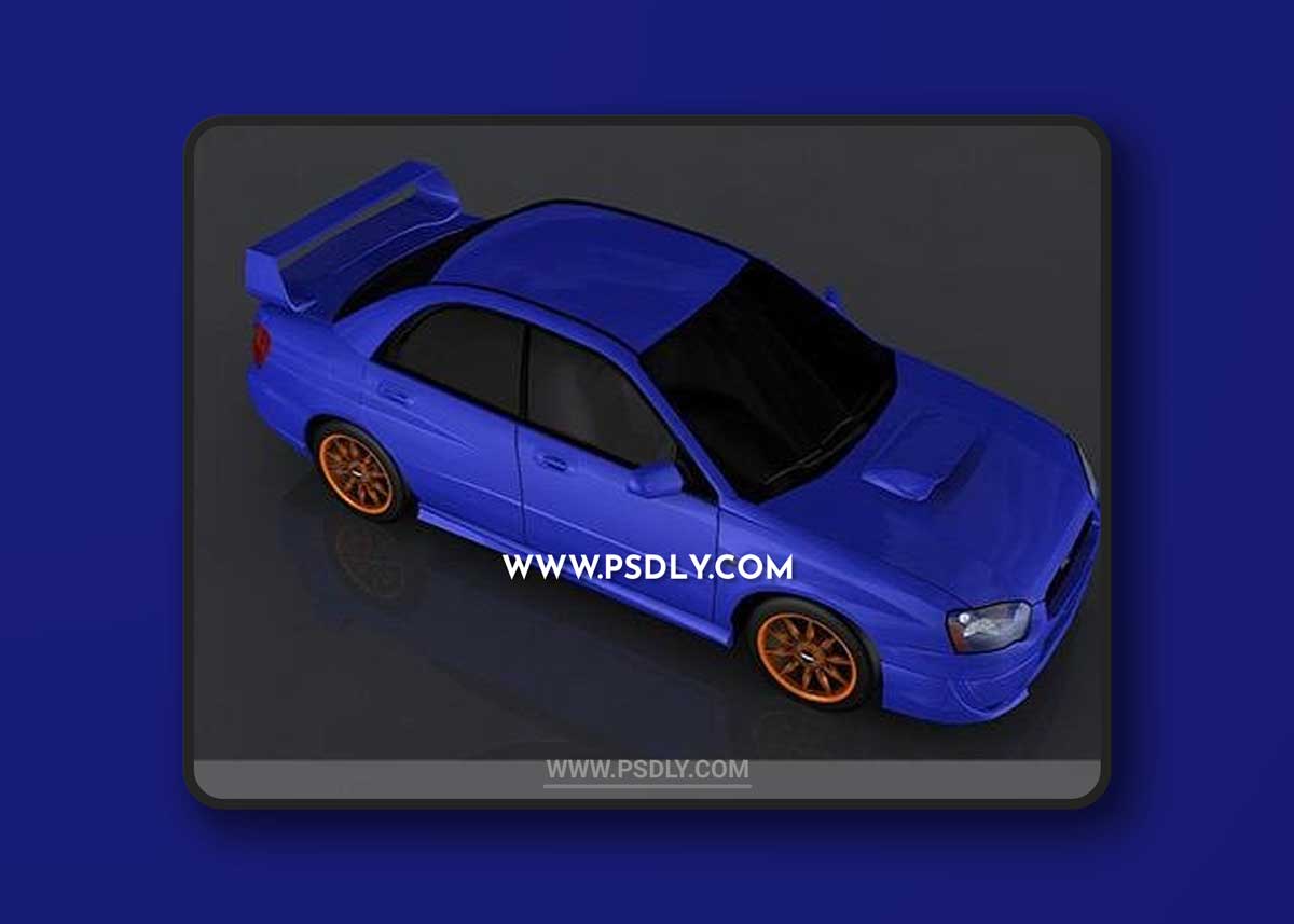 2004 Subaru Impreza WRX 3d model Model o175681
