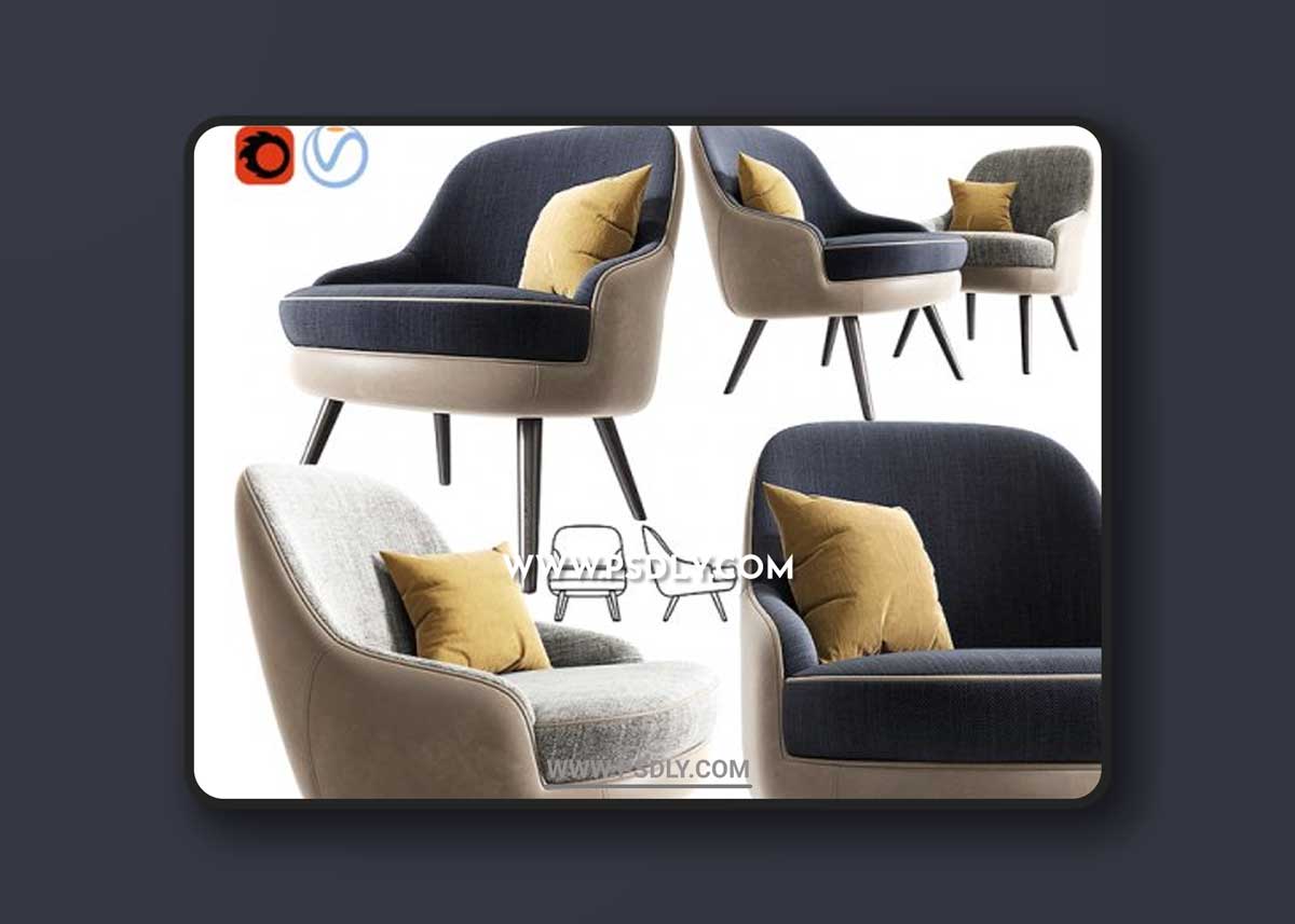 375 Walter Knoll Armchair With Pillow