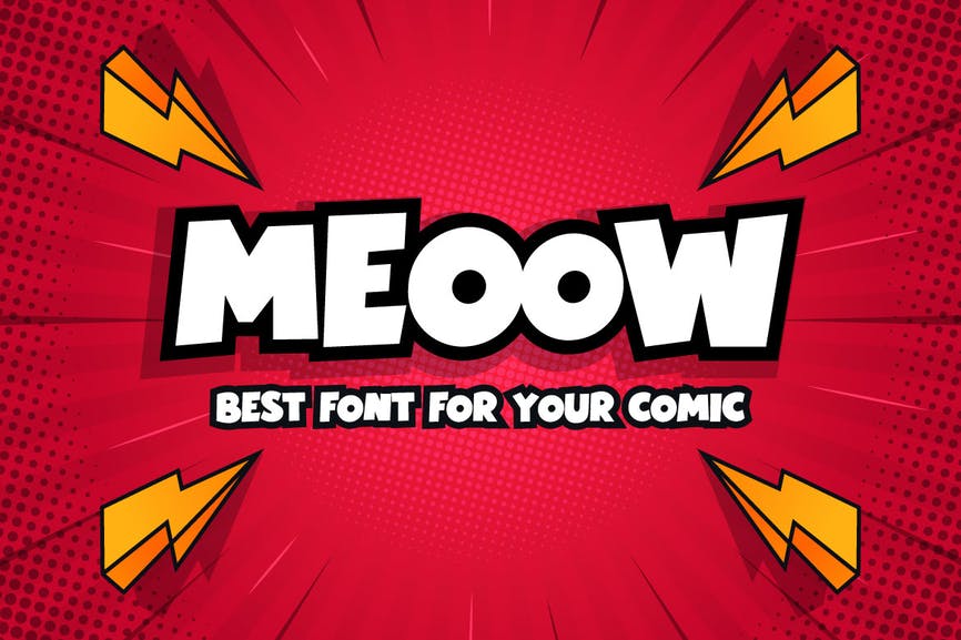 Meeow - Playful Comic Font