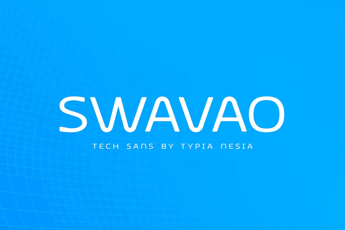 Swavao Futuristic Modern font - Techno Sans Serif