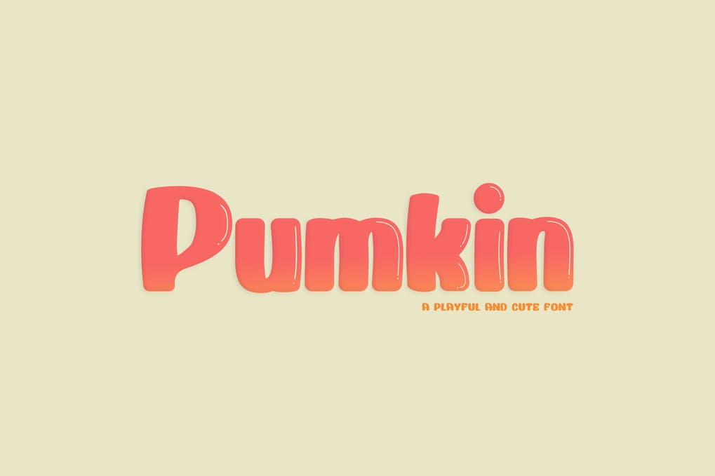 Pumkin - Playful and Cute Display Font