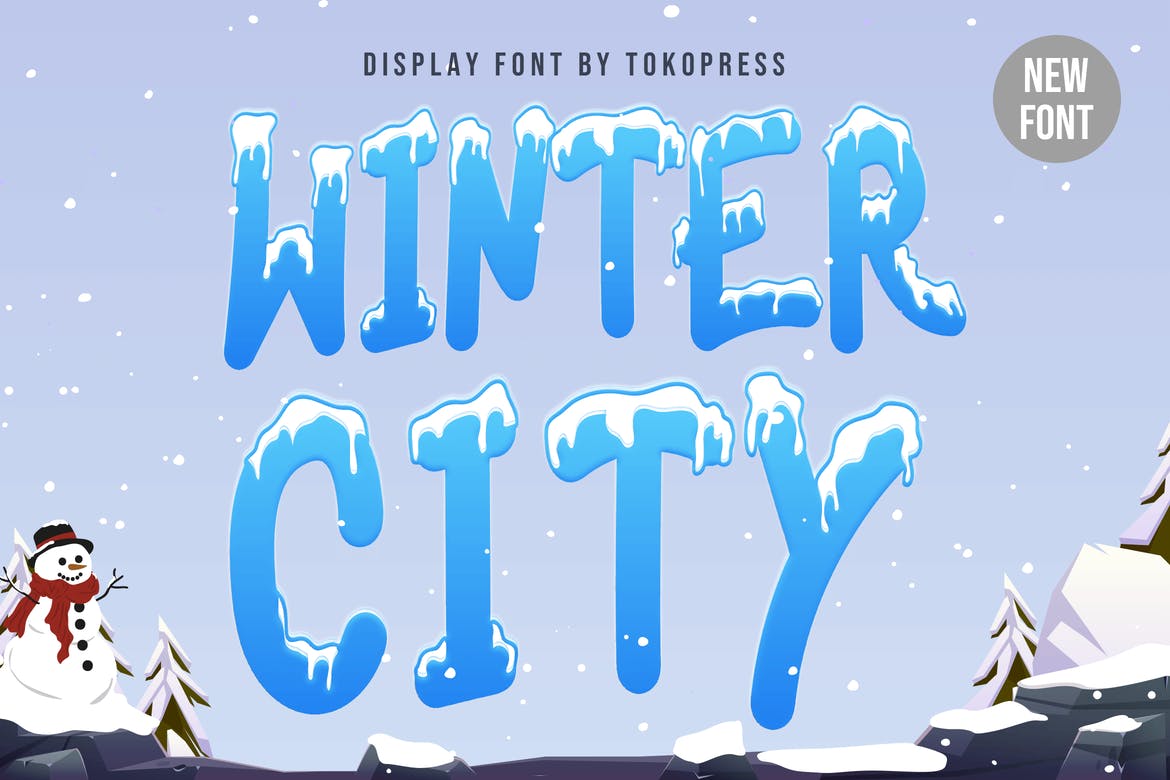Winter City - Kids font