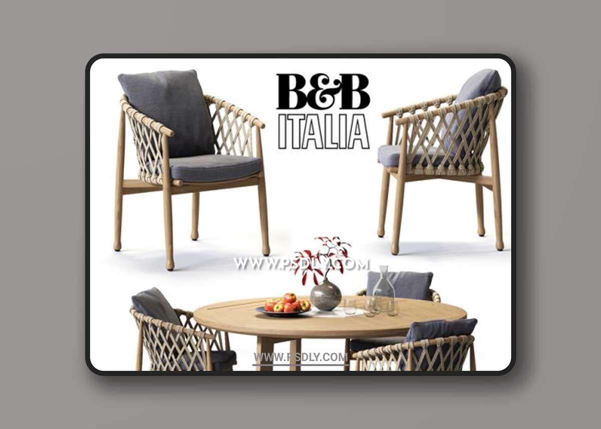 B&B Italia GINESTRA Round Table 3D Models