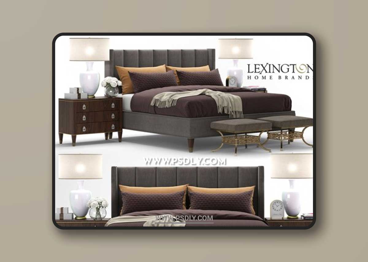 Bed Barrington, Lexington 3D Models