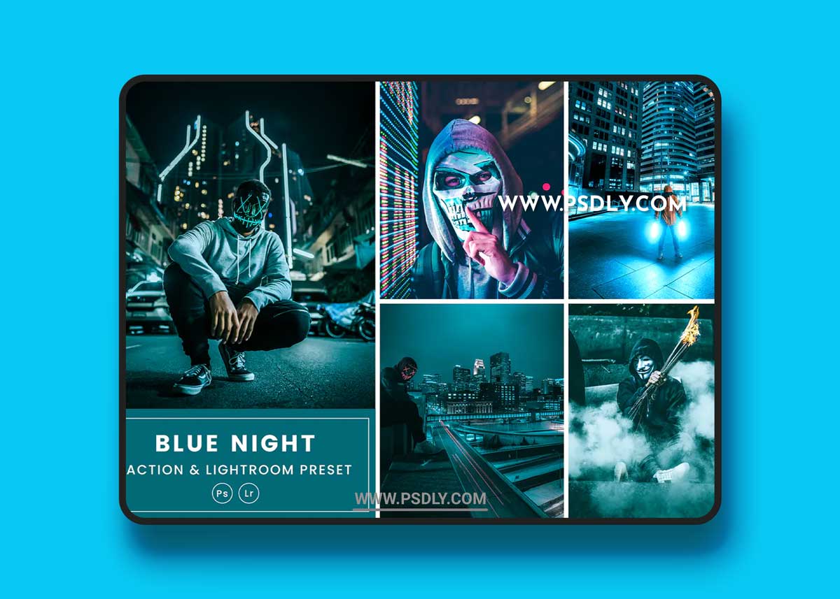Blue Night Action & Lightrom Presets