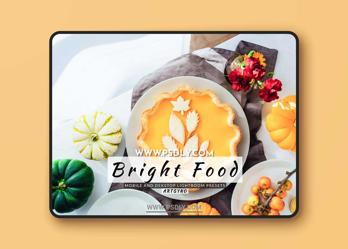 Bright Food Lightroom Presets Dekstop and Mobile