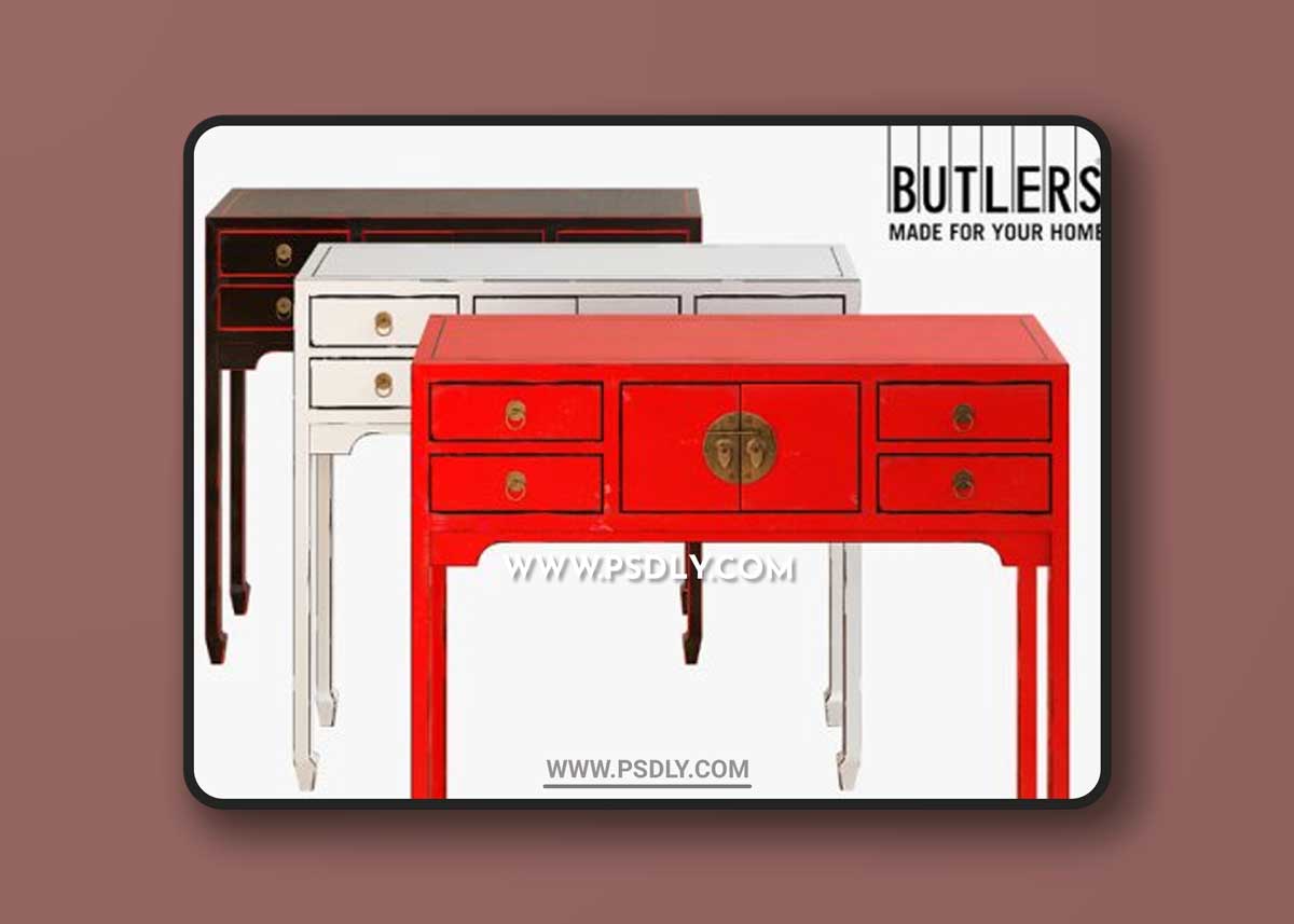 Butlers rising sun console 3D Models