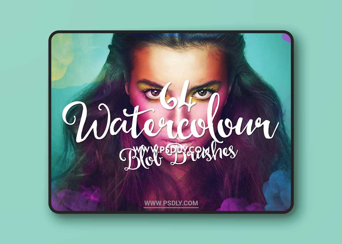 CM - 64 Watercolor Blob Brushes by Layerform 237128