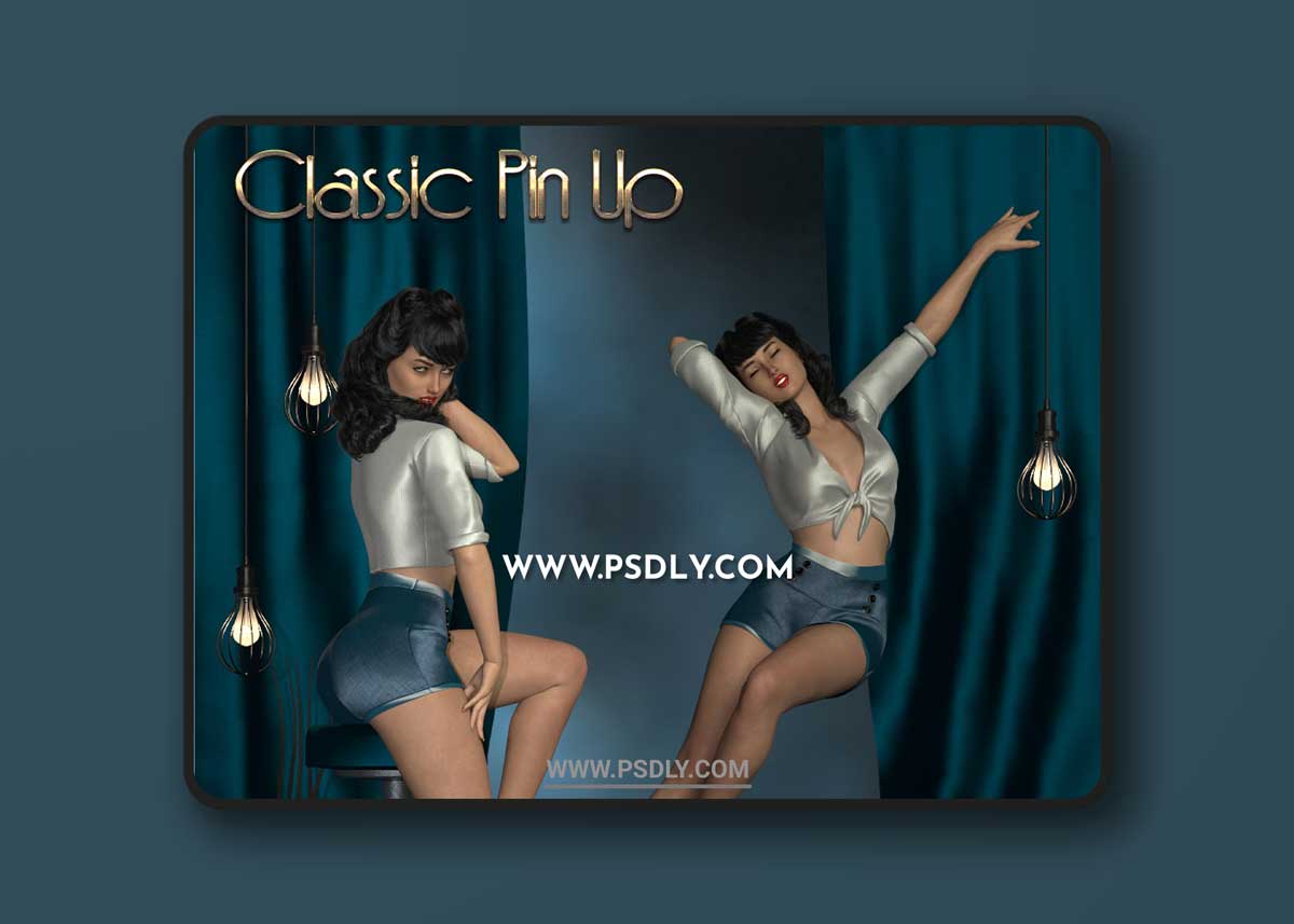 Classic Pin Up - Poses for Genesis 3 and 8 Female