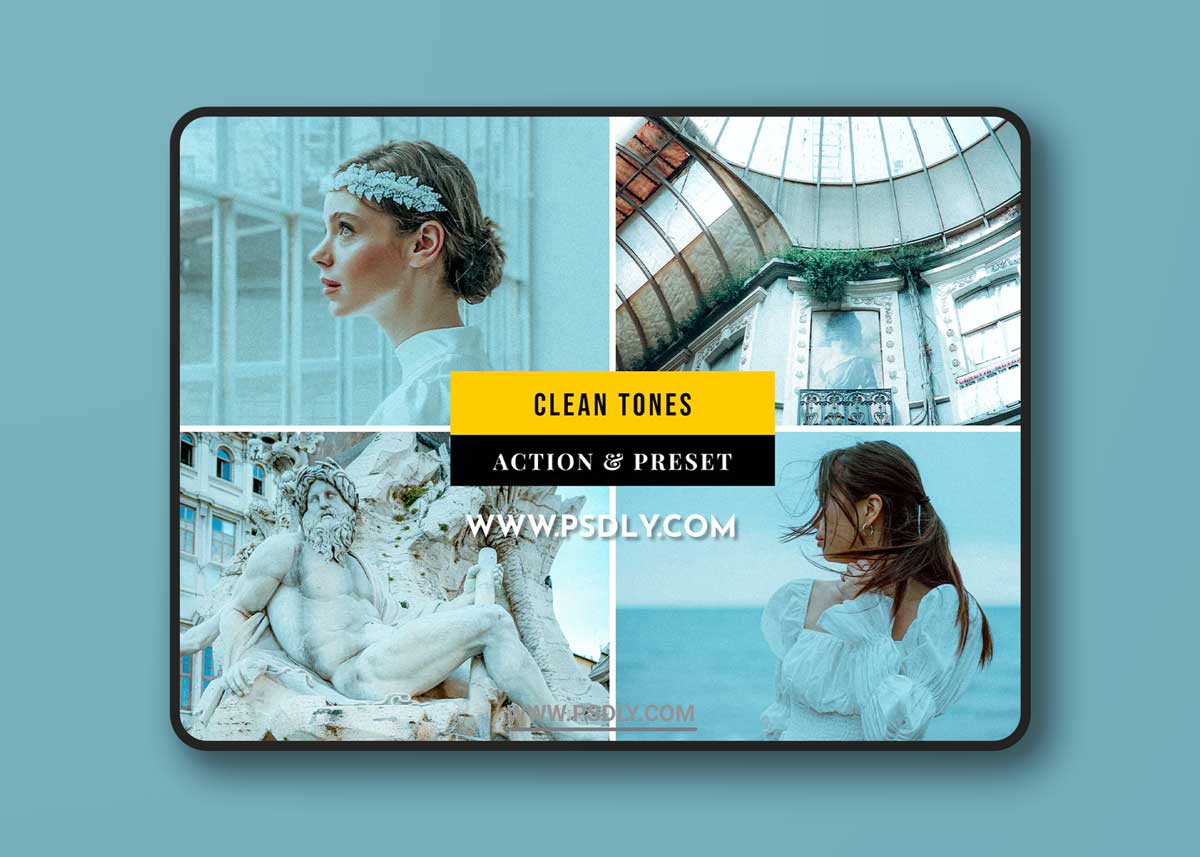 Clean Tones Action & Lightroom Preset