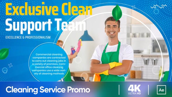 Videohive Cleaning Service Promo 33649272