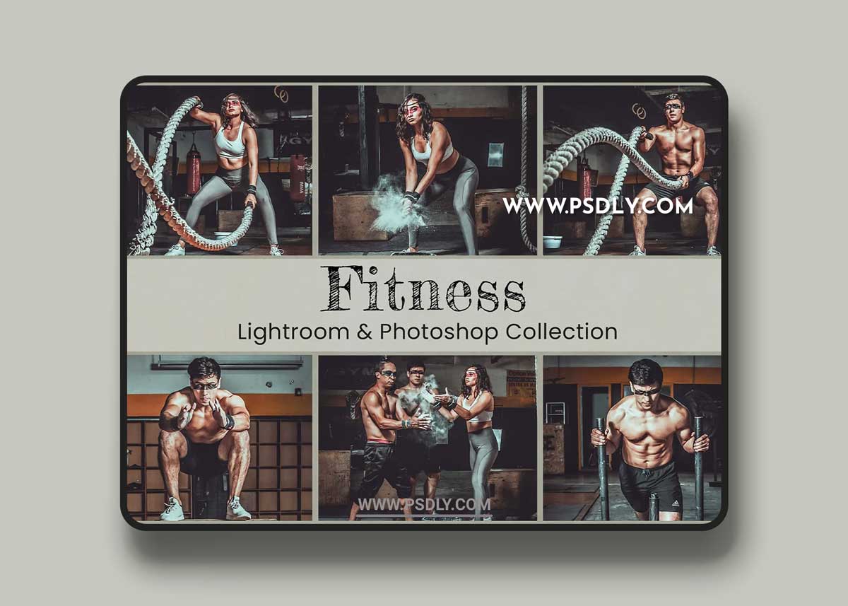 CreativeMarket - Fitness Lightroom Presets Photoshop 6470134