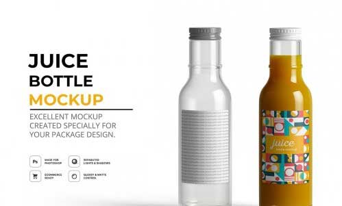 CreativeMarket - Juice Bottle Mockup 6415714