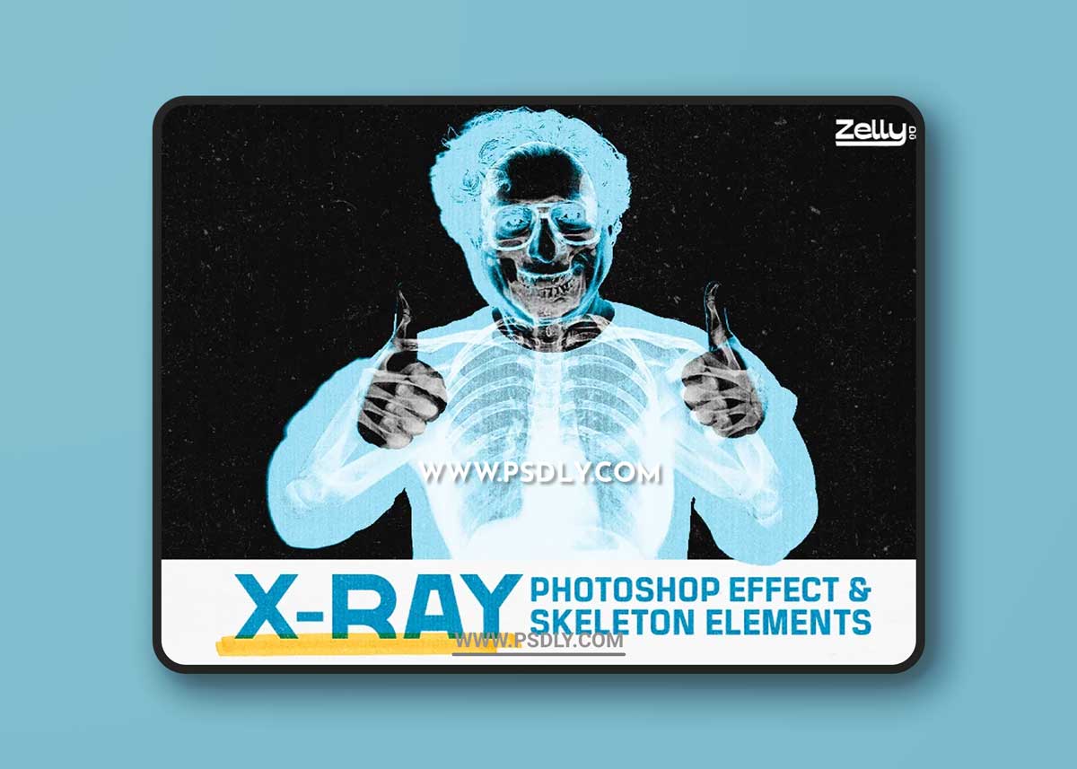CreativeMarket - X-Ray Photo Effect & Elements 6219667