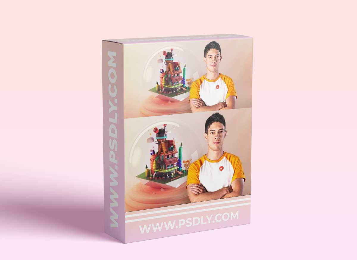 Domestika - Creation of 3D Miniature Worlds with Procreate and Cinema 4D