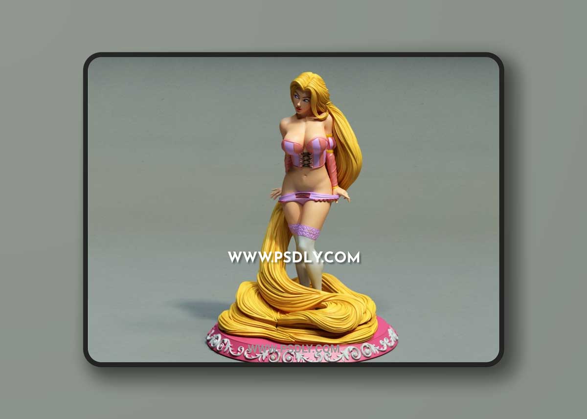 EXCLUSIVE 3D PRINT – RAPUNZEL – 3D PRINT MODEL