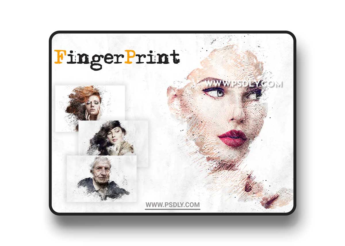Fingerprint CS4+ Photoshop Action