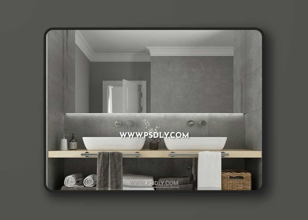 Furniture and decor for WC 9 3D Models