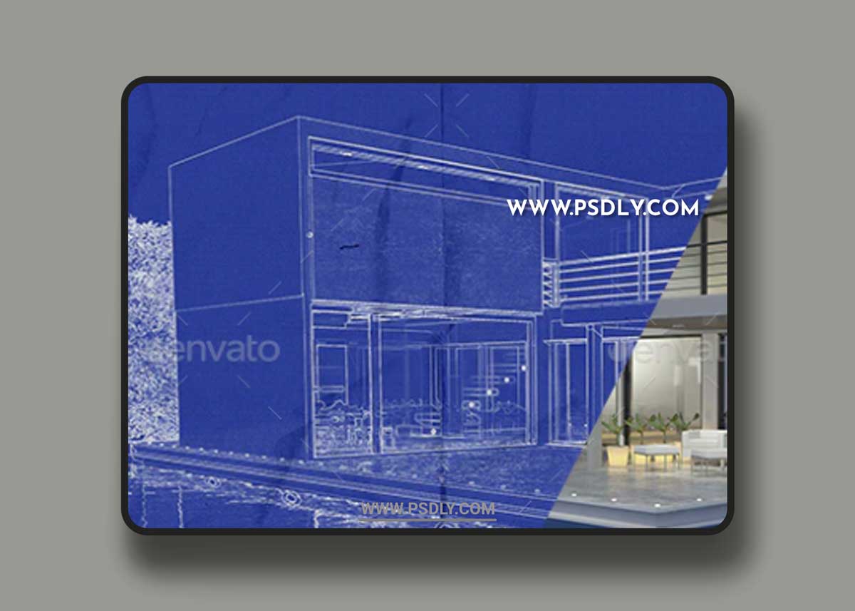 GraphicRiver - Architect Blueprint Photo Effect 33249812