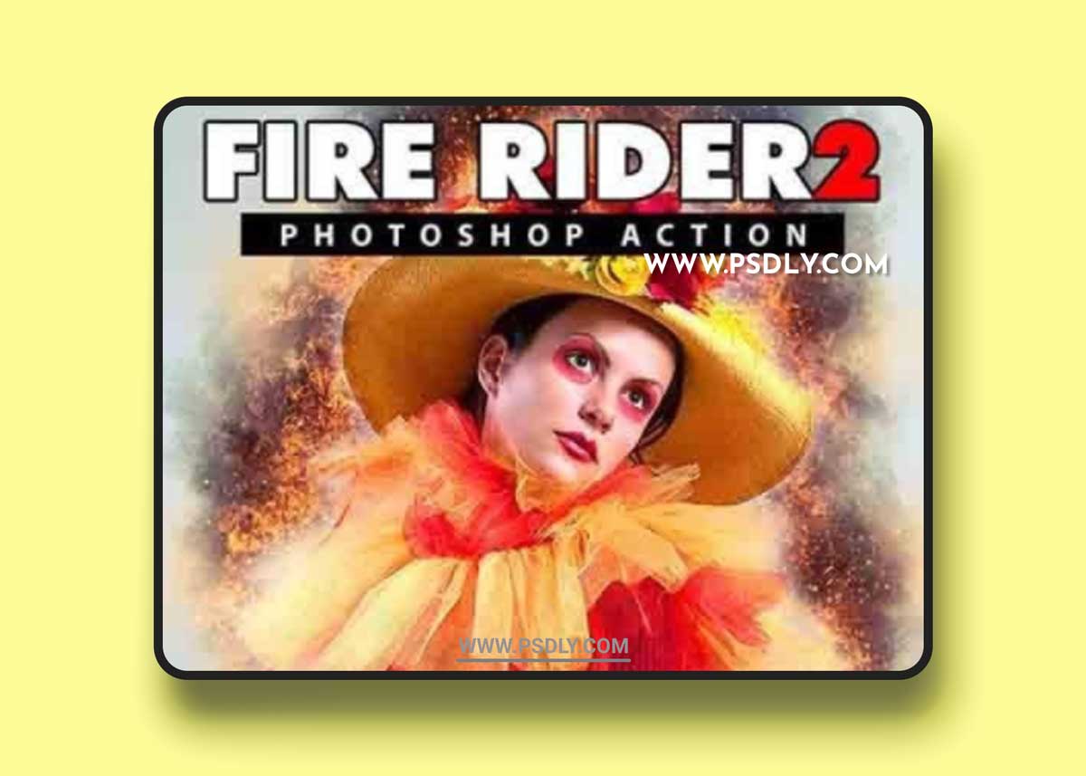 GraphicRiver - Fire Rider 2 Photoshop Action 20387533