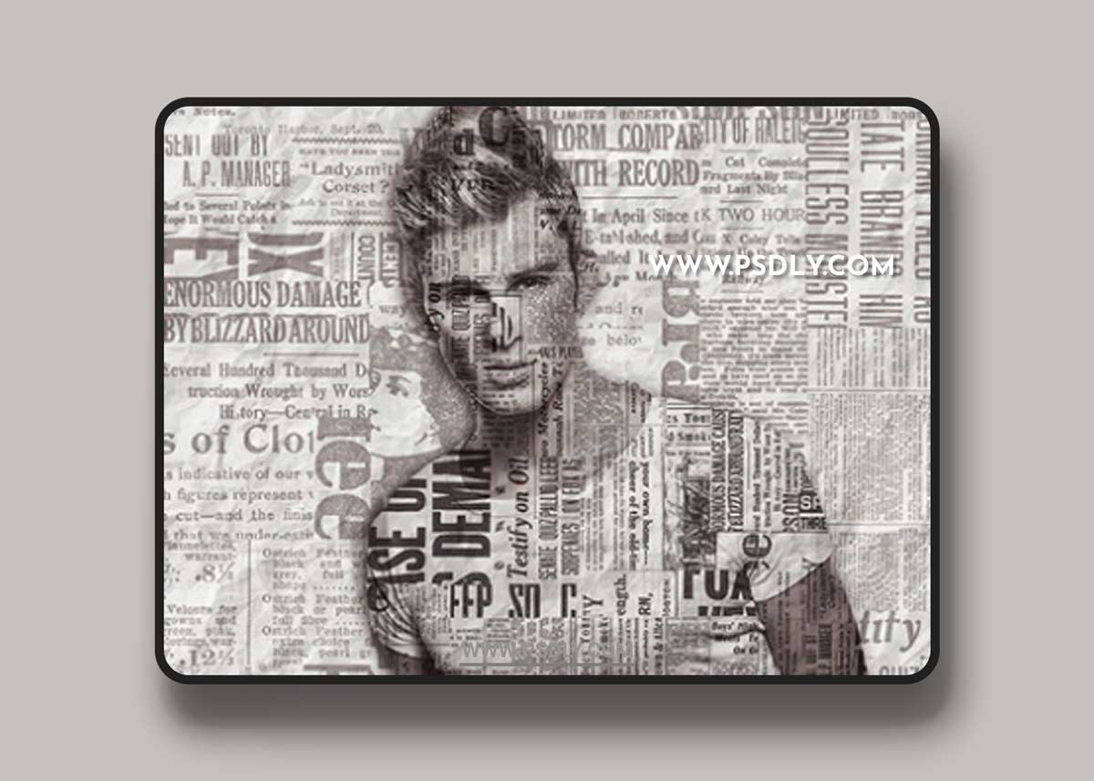 GraphicRiver - Paper Print Photoshop Action 21235464