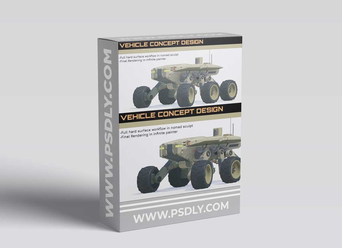 Gumroad – Vehicle Concept Design in NomadSculpt by Fred Dupere