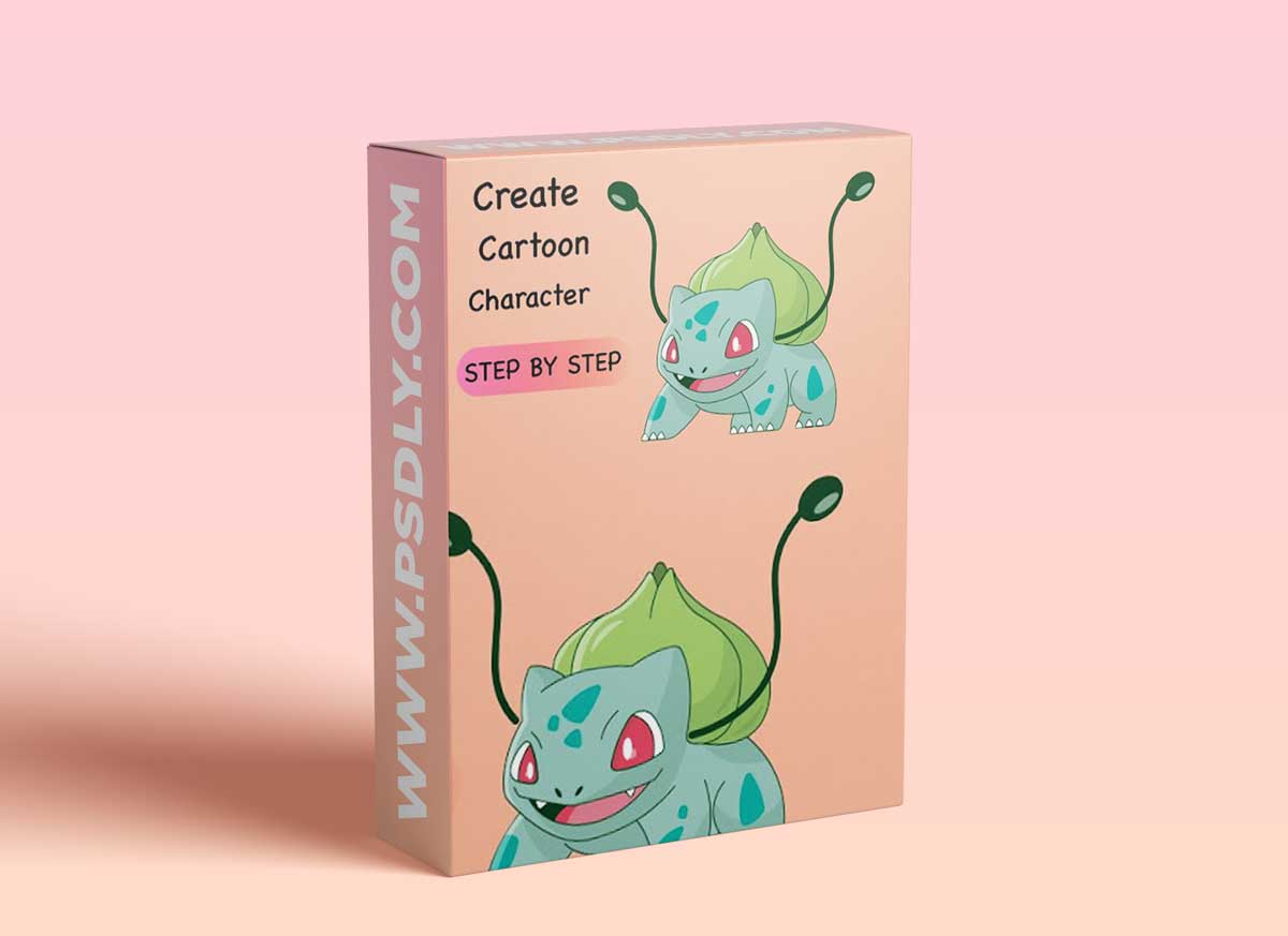 How To Draw Bulbasaur Cartoon Character In Adobe Illustrator