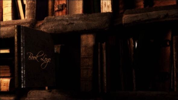Videohive Ancient Book Logo Reveal folder 33968399
