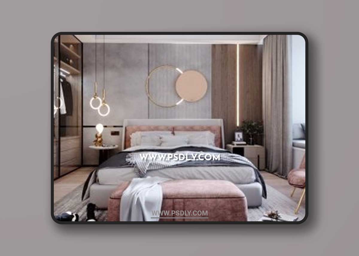 Interior Bedroom Scene Sketchup By LeTaiLin 3D Models