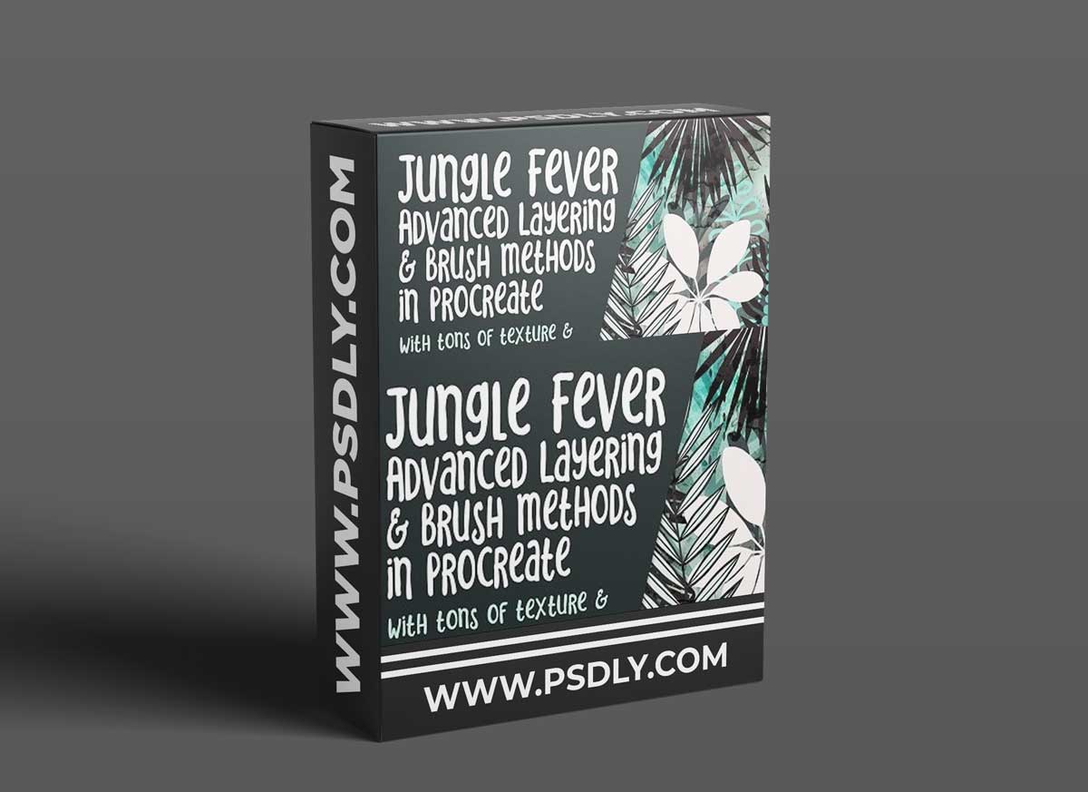 Jungle Fever Negative Painting Advanced Layering Methods in Procreate & Free Brushes & Doc Set-Up