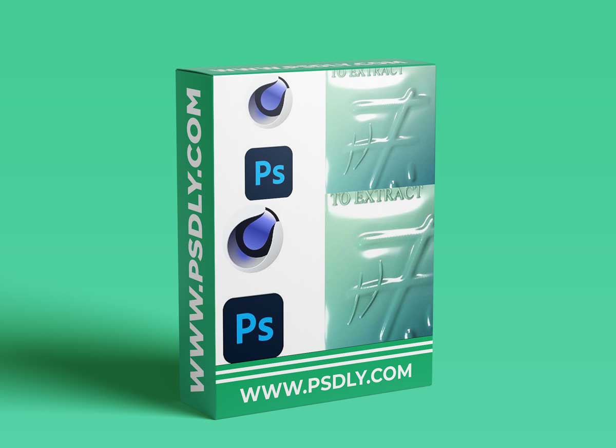 Learn C4D and Adobe Photoshop - Inflated Animated Poster