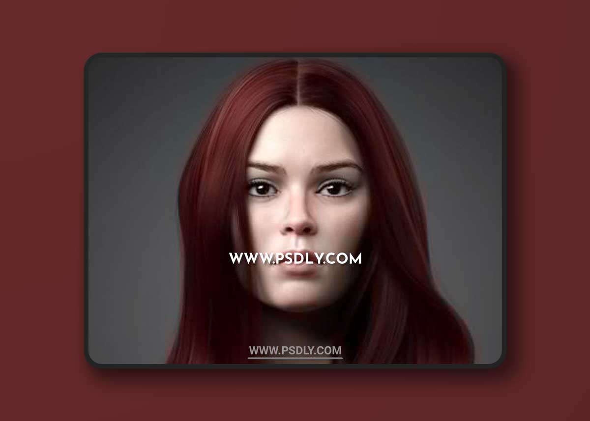 Lynna Hair For Genesis 8 Female(s) 3D Models